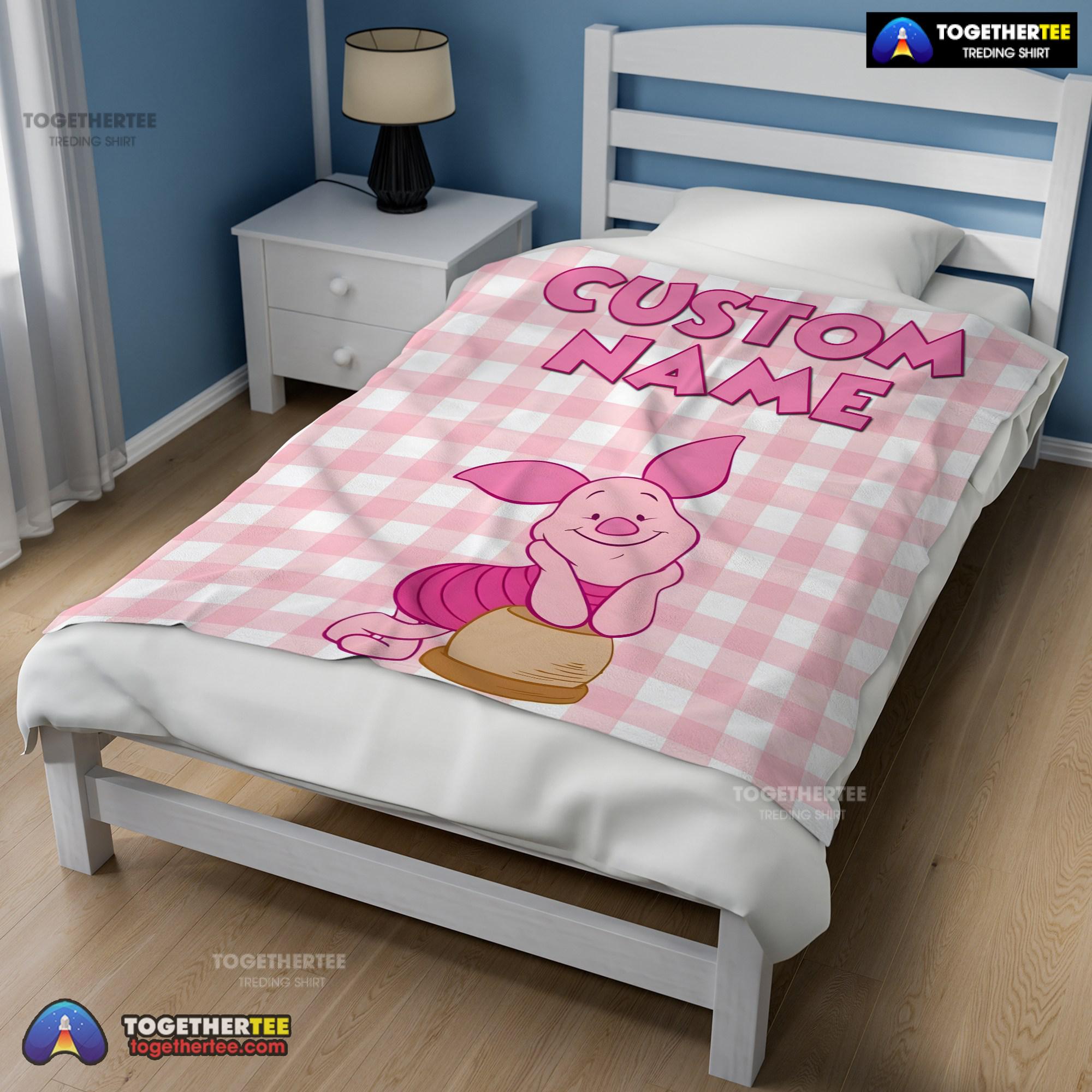Official Winnie The Pooh Piglet Blanket Fleece Customized Blanket - Image 2