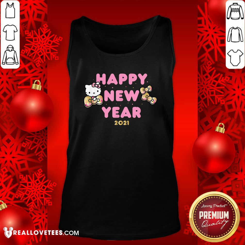 Funny Hello Kitty Happy New Year 2021 Shirt - Image 2
