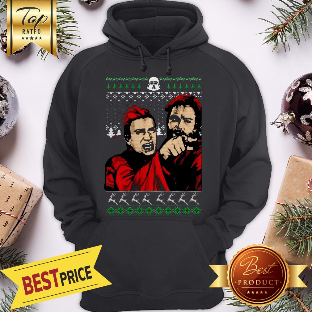 The Mandalorian Mashup Woman Yelling At A Cat Ugly Christmas Shirt - Image 5