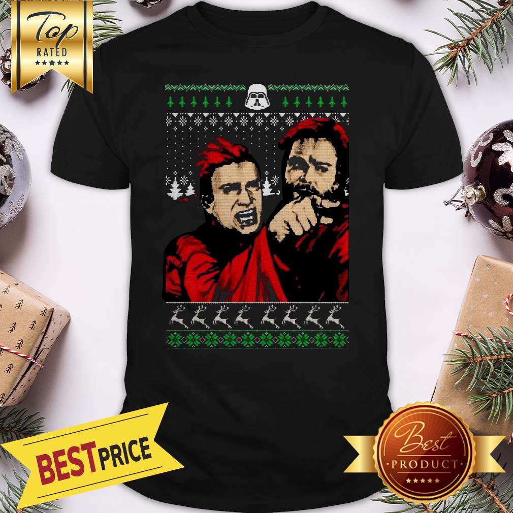 The Mandalorian Mashup Woman Yelling At A Cat Ugly Christmas Shirt