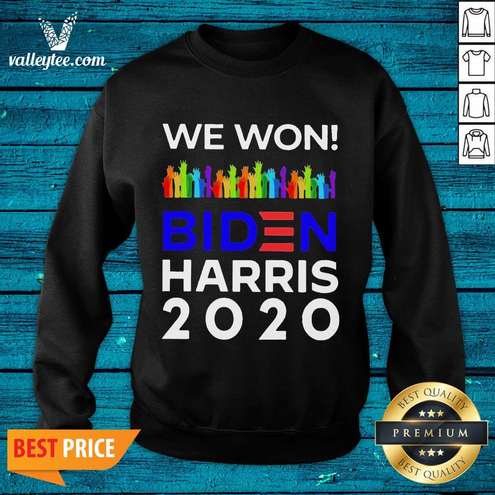 Top We Won Biden Harris 2020 For President Lgbtq Election Celebrate Shirt - Image 5