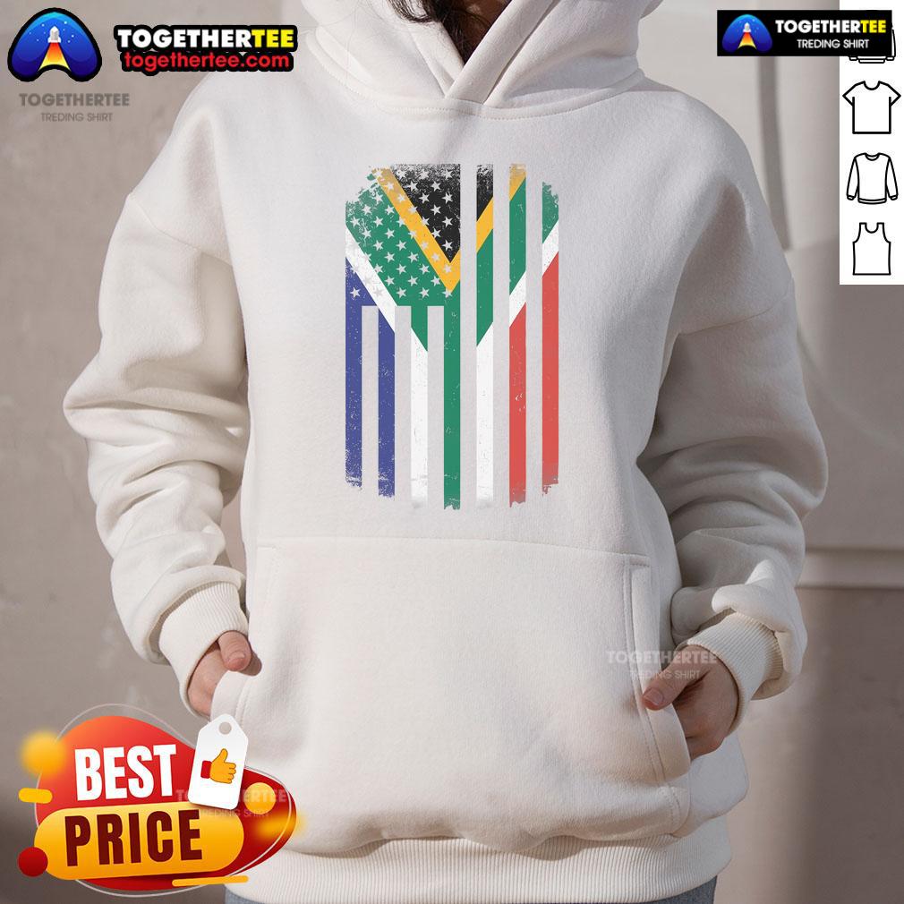 Nice United States Of America USA Africa Flag T-Shirt - Image 2