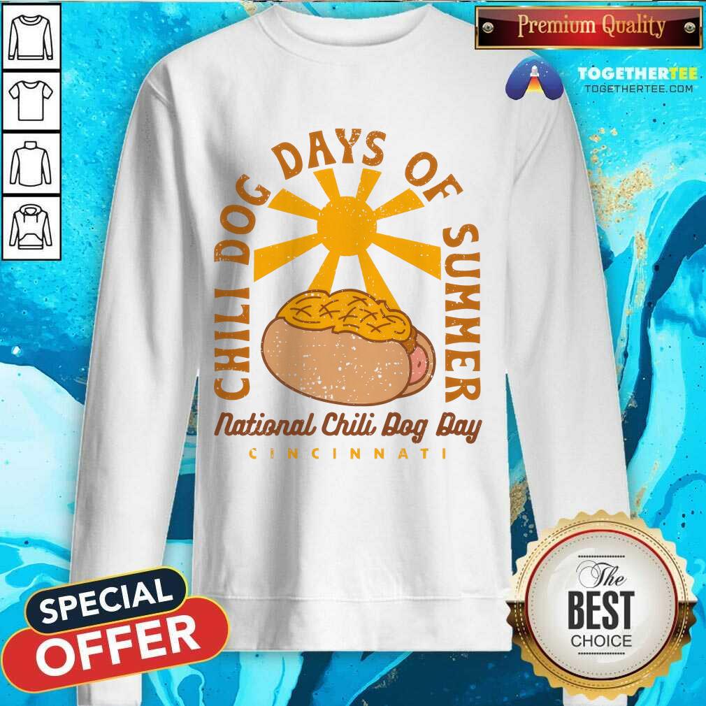 Official Chili Dog Days Of Summer National Chili Dog Day T-Shirt - Image 5