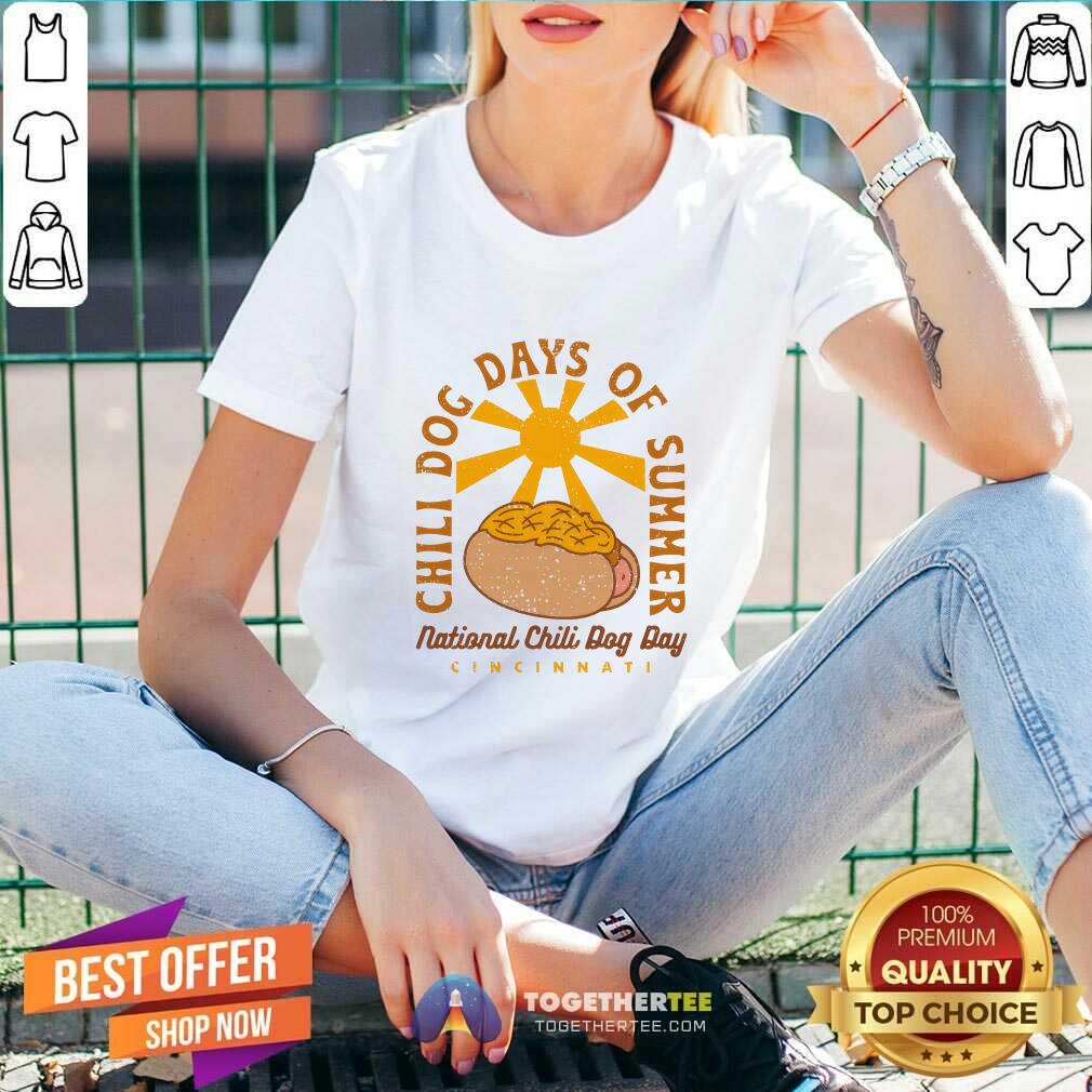 Official Chili Dog Days Of Summer National Chili Dog Day T-Shirt - Image 3