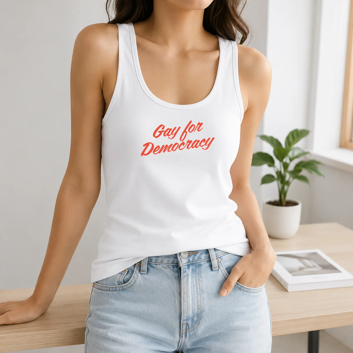 Awesome Gay For Democracy Shirt - Image 3