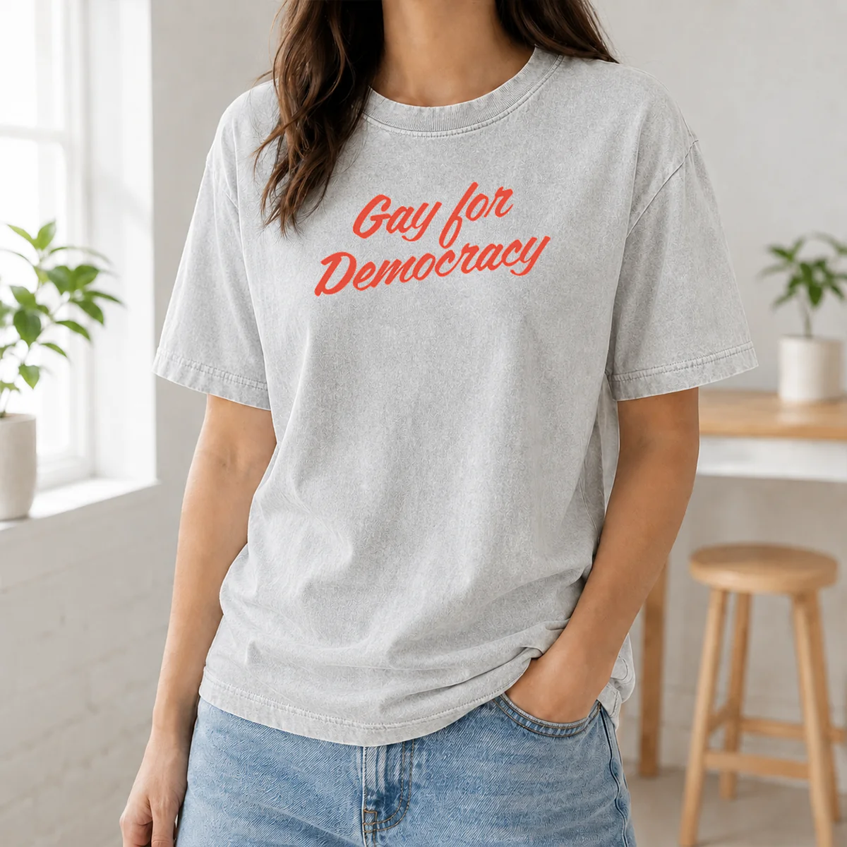 Awesome Gay For Democracy Shirt - Image 8