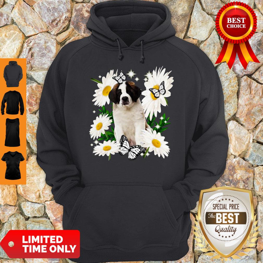Official St Bernard Daisy Flower Classic Shirt - Image 2