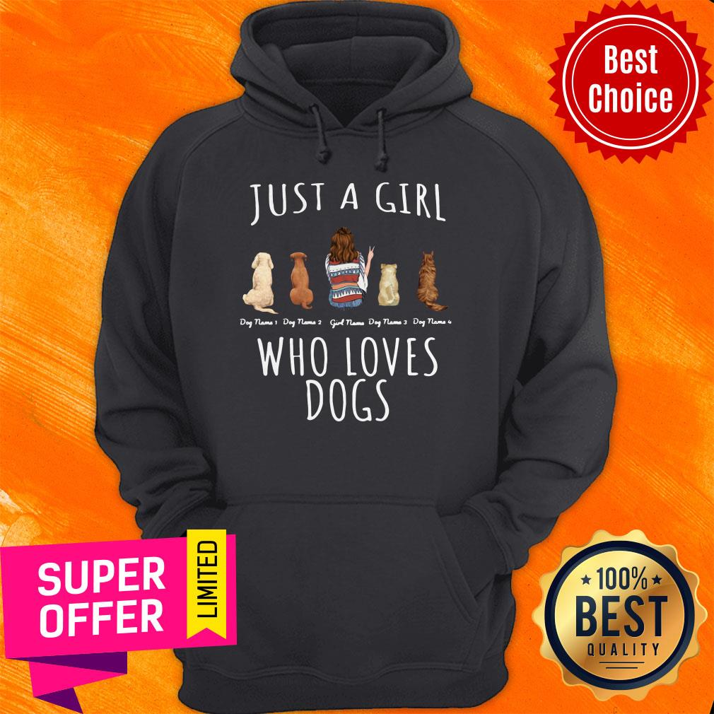 Official Just A Girl Who Loves Dogs Shirt - Image 3