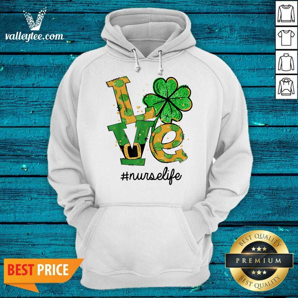 Perfect Love Shamrock Nurse Life Funny St Patrick’s Day Shirt - Image 2