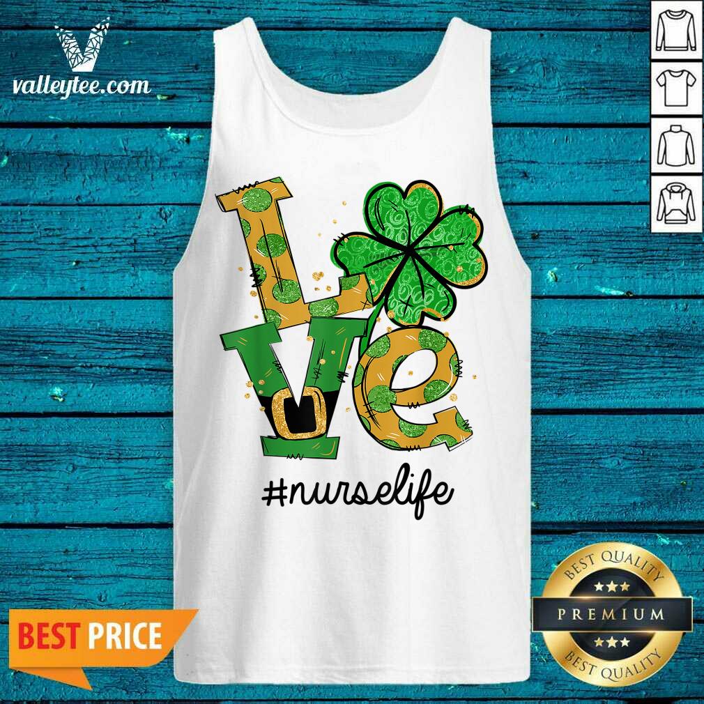 Perfect Love Shamrock Nurse Life Funny St Patrick’s Day Shirt - Image 3