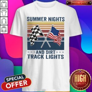 Summer Nights And Dirt Track Lights Vintage Shirt