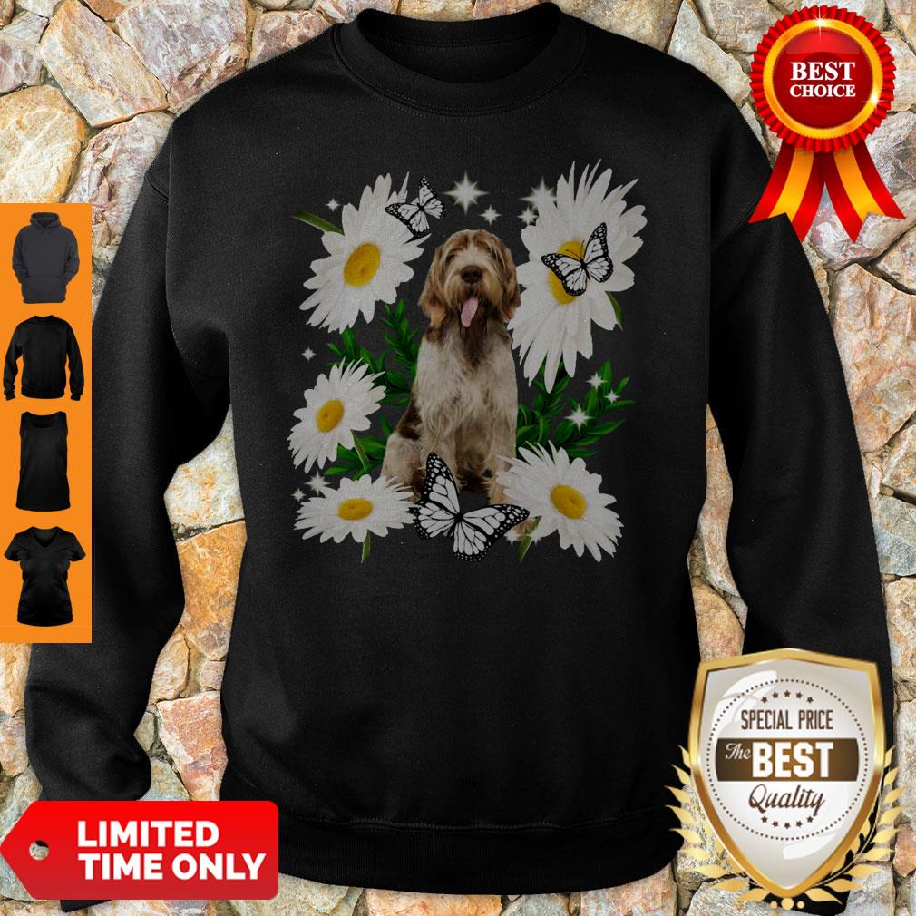 Official Spinone Italiano Daisy Flower Classic T-Shirt - Image 5