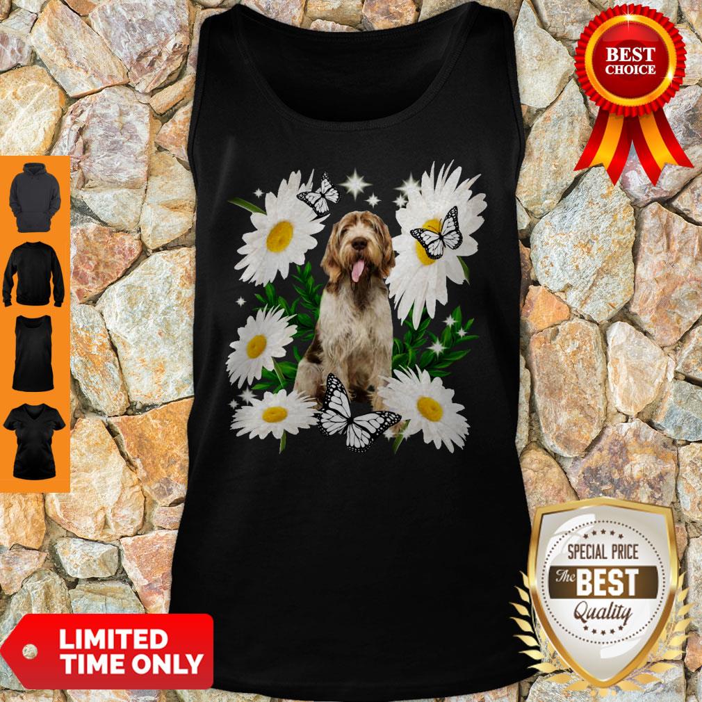 Official Spinone Italiano Daisy Flower Classic T-Shirt - Image 4