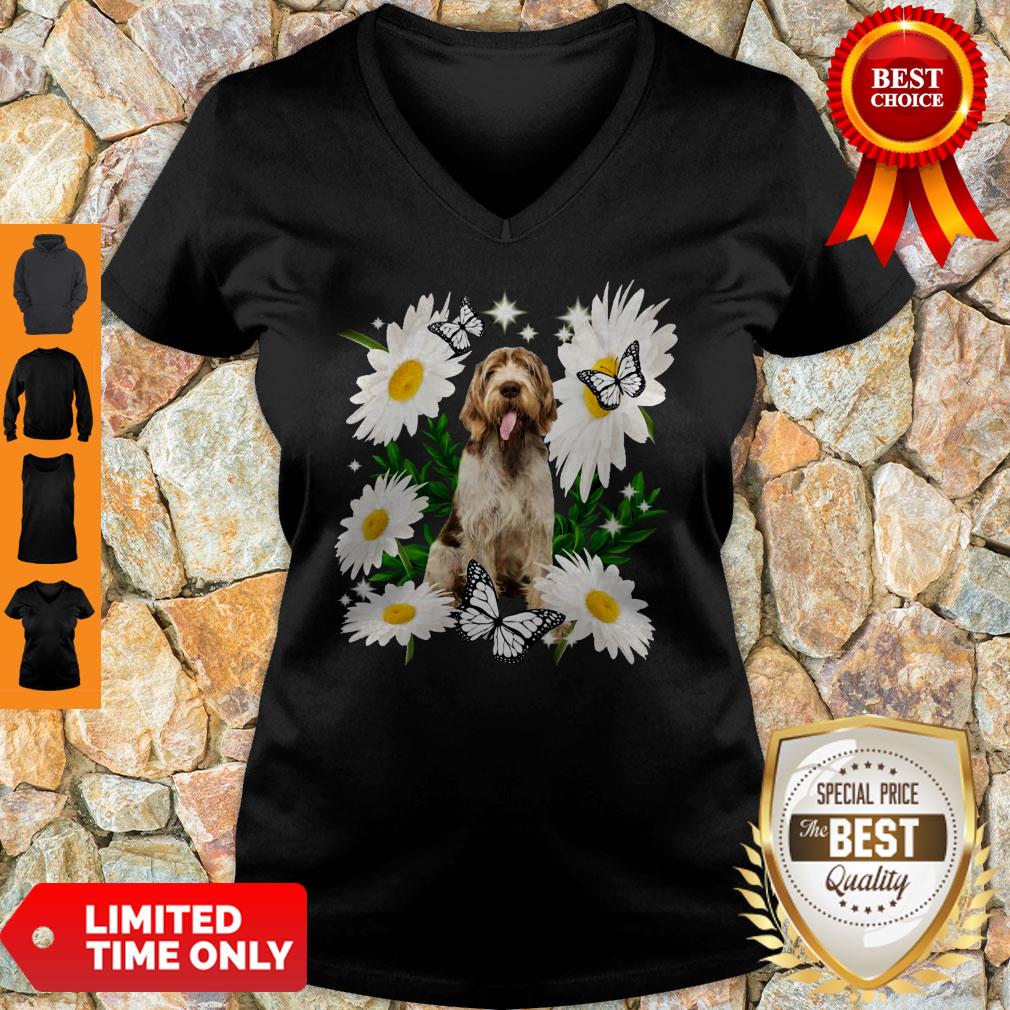 Official Spinone Italiano Daisy Flower Classic T-Shirt - Image 3