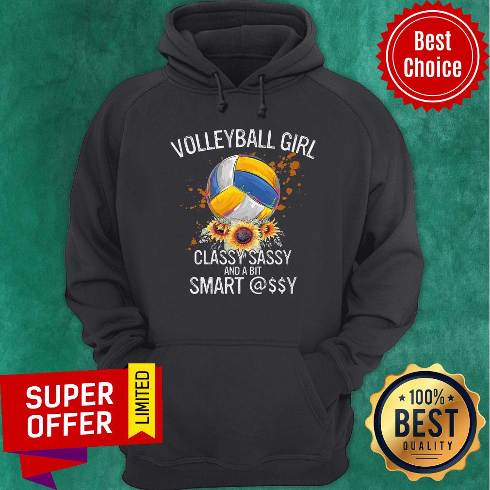 Volleyball Girl Classy Sassy Ball Sunflower Shirt - Image 5