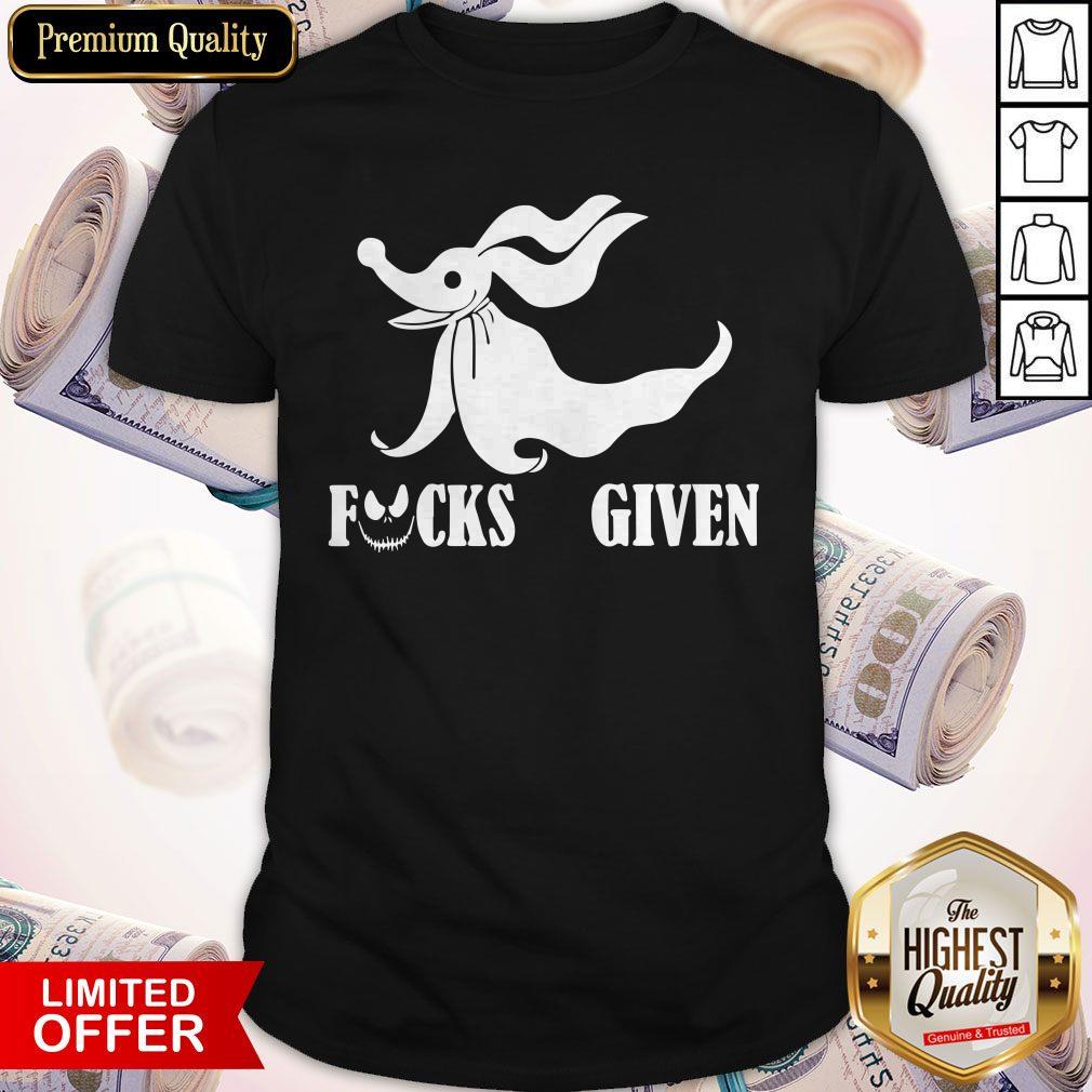 Zero Fucks Given Jack Skellington Shirt