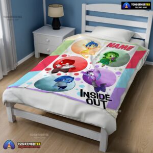 Alternative view of Official Disney Cartoon Inside Out Blanket Fleece Customized Blanket