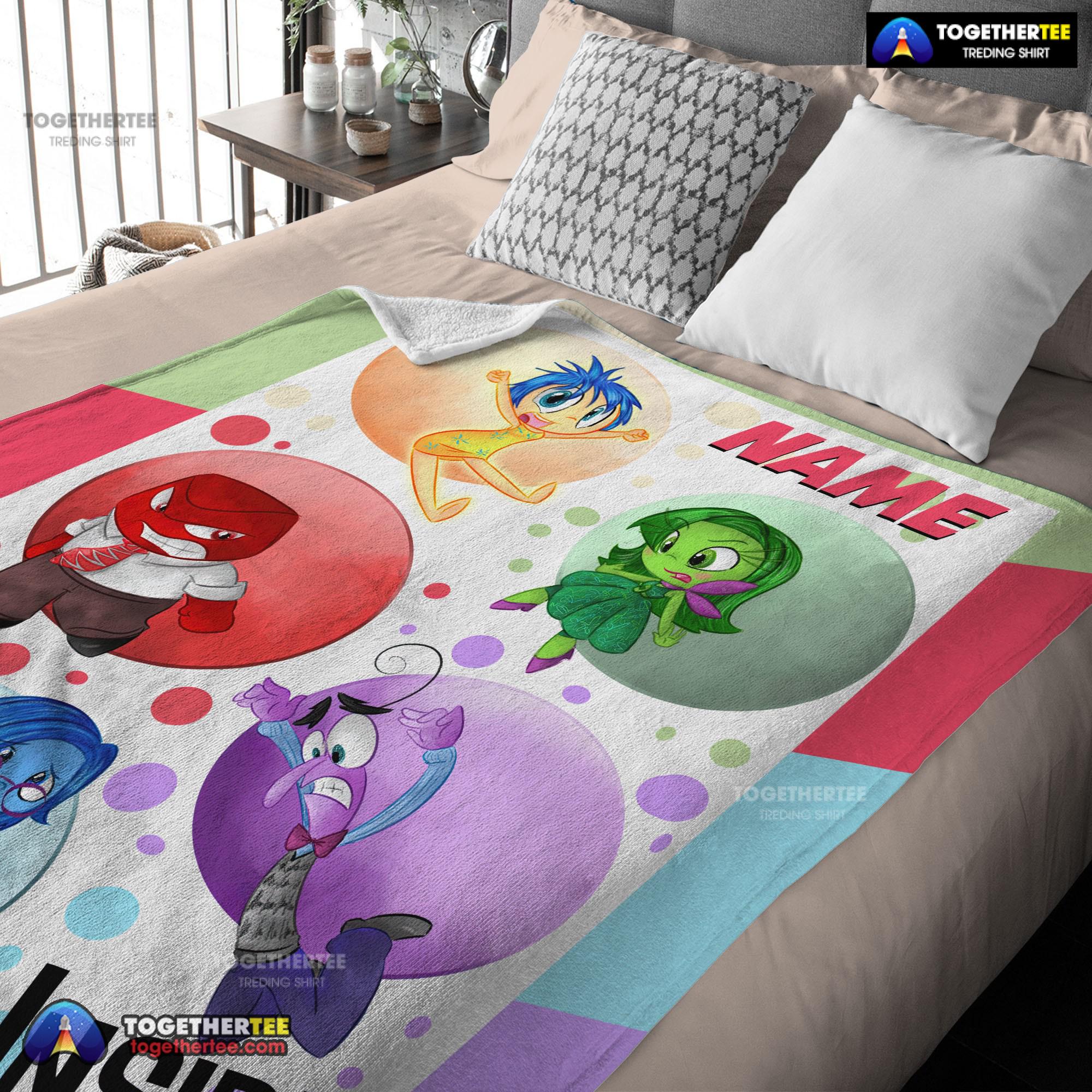 Official Disney Cartoon Inside Out Blanket Fleece Customized Blanket - Image 3