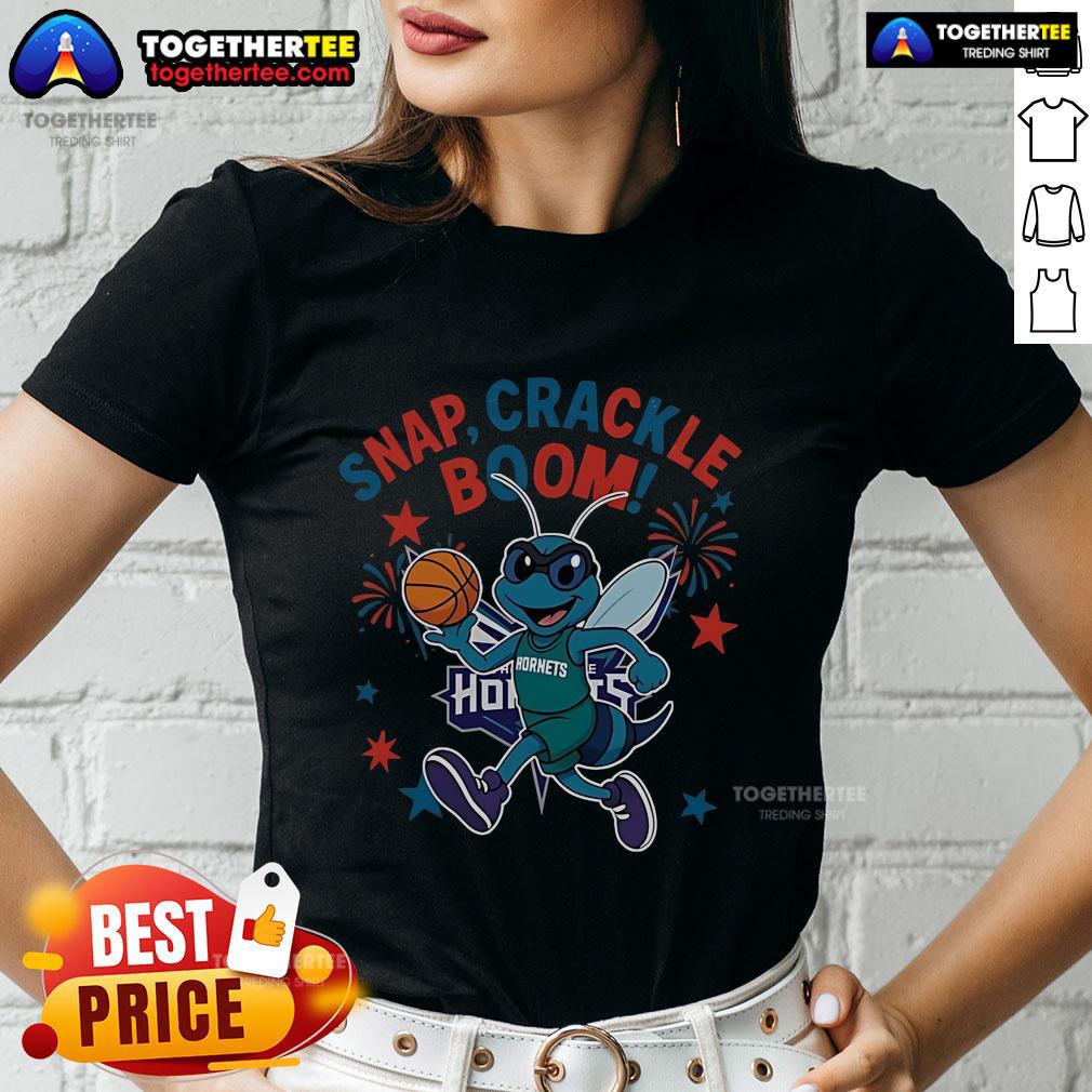 Original Charlotte Hornets Snap Crackle Boom Power Of Champions Indepencence Day T-Shirt - Image 3