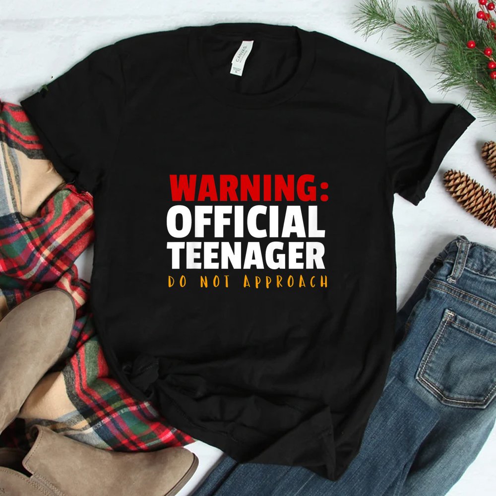 Official Teenager 13 Year Old Funny 13th Birthday Shirt