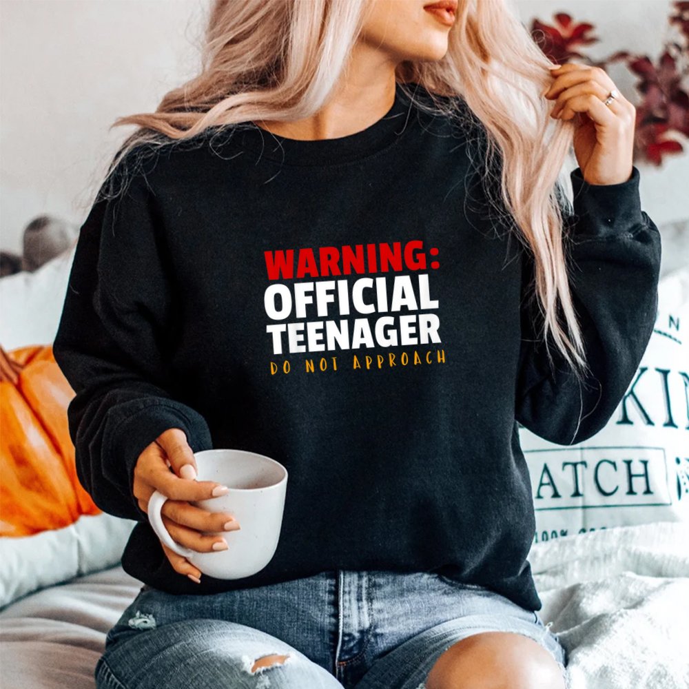 Official Teenager 13 Year Old Funny 13th Birthday Shirt - Image 2