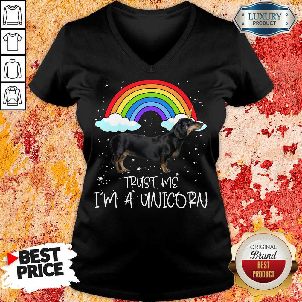 Hot Dachshund Trust Me Im A Unicorn Shirt - Image 2