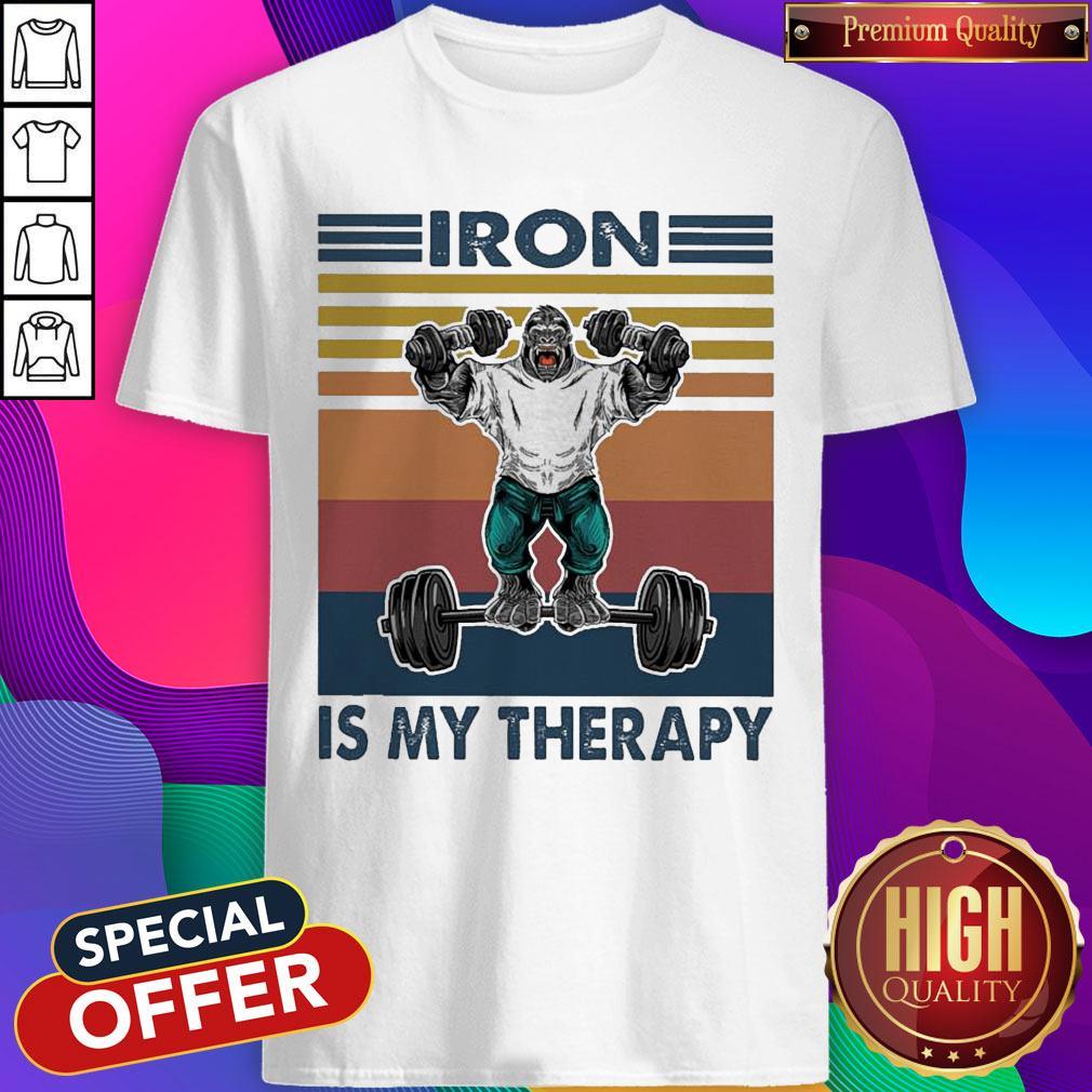 Bigfoot Iron Is My Therapy Vintage Shirt