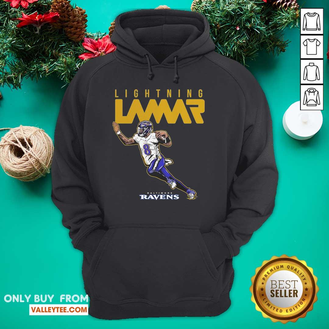 Funny Lamar Jackson Baltimore Ravens Lightning Lamar Shirt - Image 2