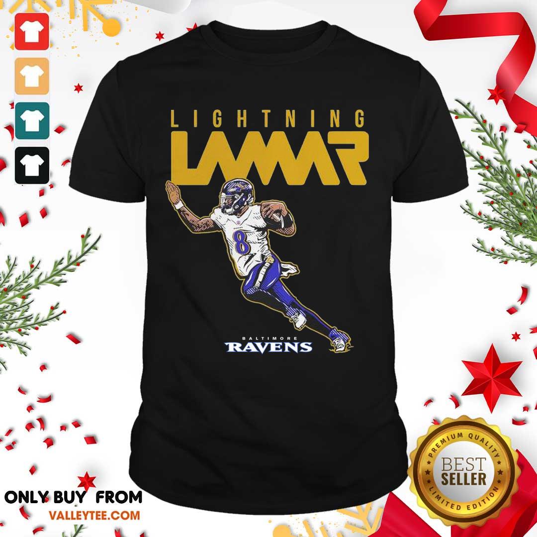 Funny Lamar Jackson Baltimore Ravens Lightning Lamar Shirt