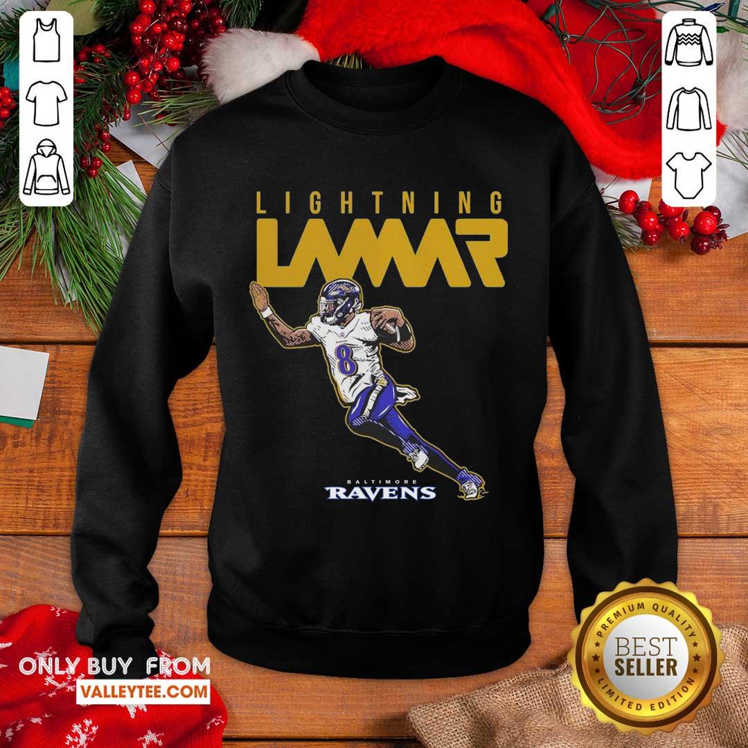 Funny Lamar Jackson Baltimore Ravens Lightning Lamar Shirt - Image 4