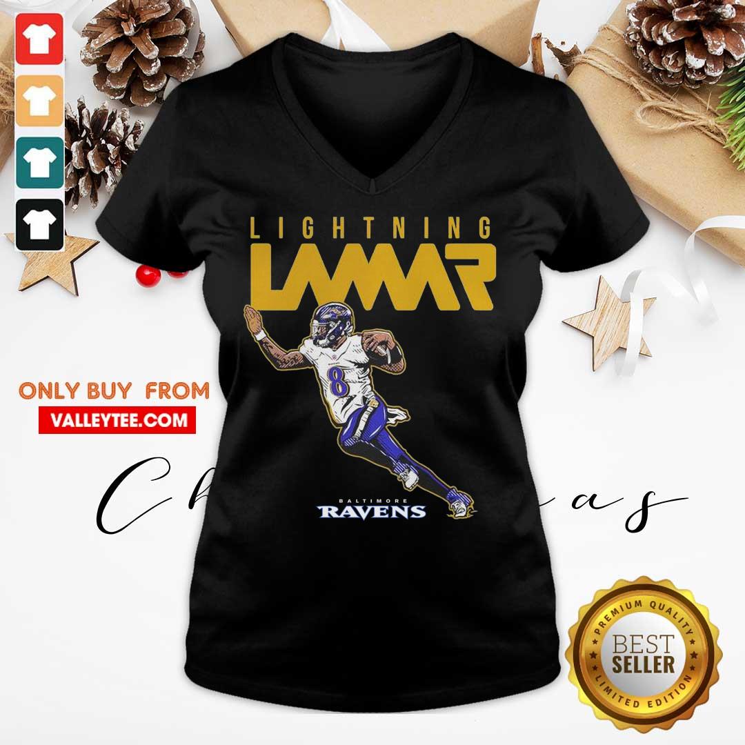 Funny Lamar Jackson Baltimore Ravens Lightning Lamar Shirt - Image 5
