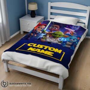 Alternative view of Cartoon Star Wars Young Jedi Adventures Blanket Fleece Customized Premium Blanket