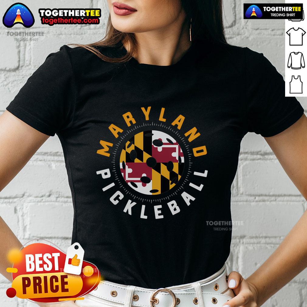 Premium Pickleball Retro Vintage Maryland T-Shirt - Image 3