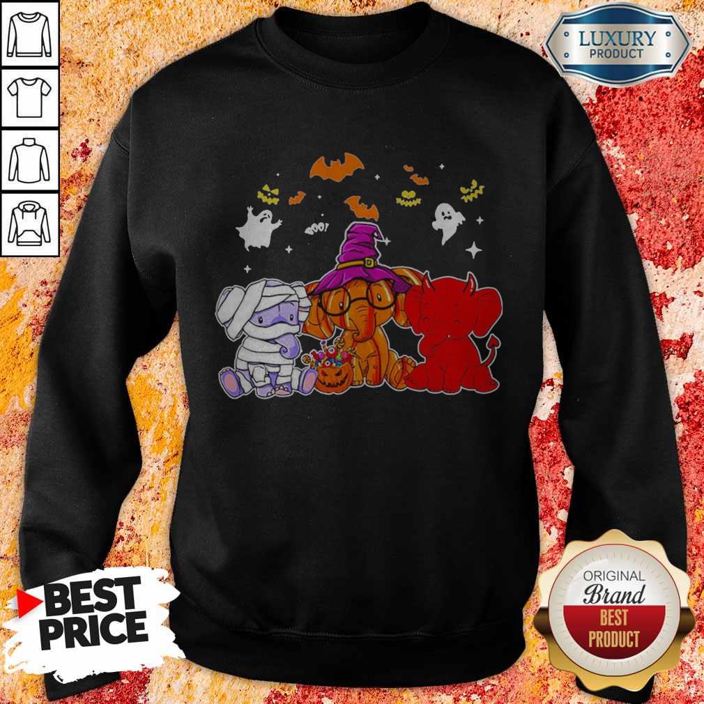 Awesome Elephant Ghost Halloween Shirt - Image 4