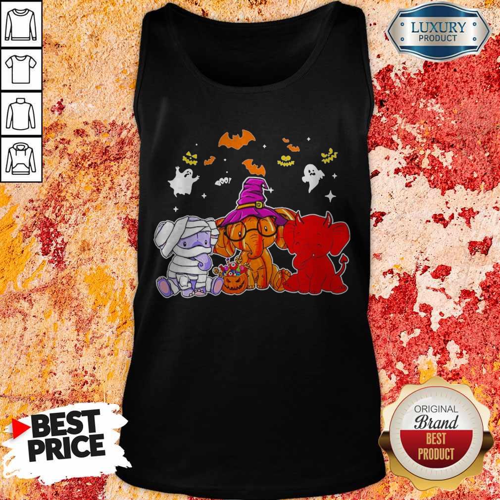 Awesome Elephant Ghost Halloween Shirt - Image 3