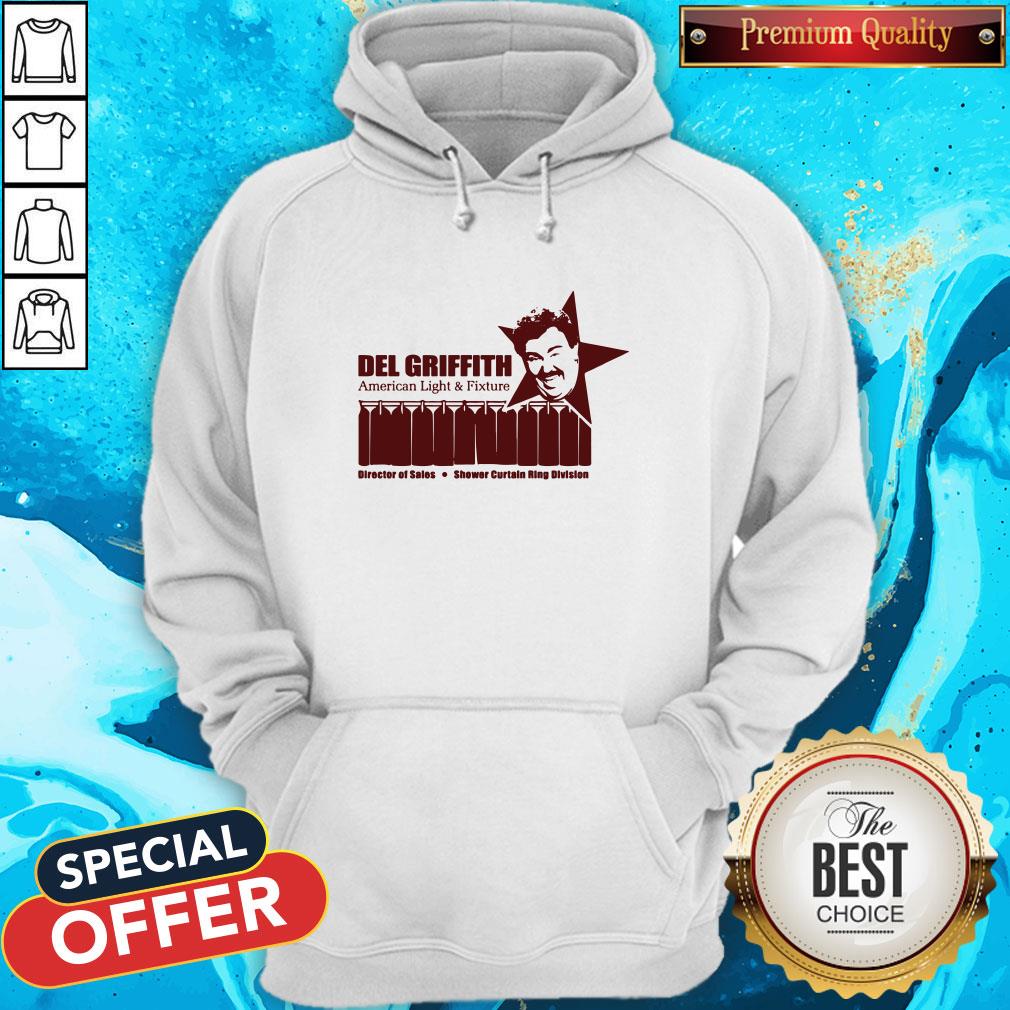 Del Griffith American Light And Fixture Director Of Sales Shower Curtain Ring Division Shirt - Image 5