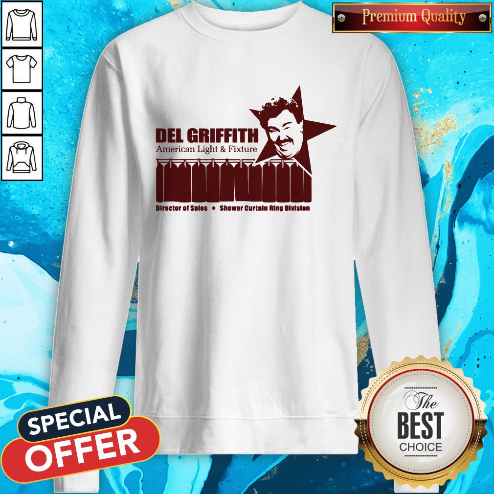 Del Griffith American Light And Fixture Director Of Sales Shower Curtain Ring Division Shirt - Image 4