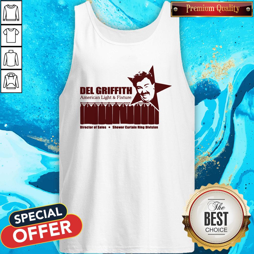 Del Griffith American Light And Fixture Director Of Sales Shower Curtain Ring Division Shirt - Image 3