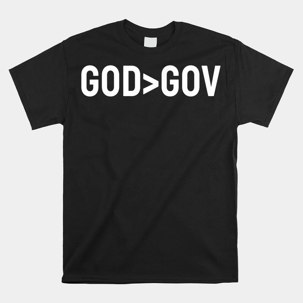 God Bigger Than Gov Shirt - Image 4