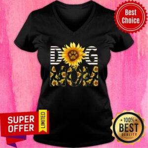 Alternative view of Funny Sunflower Dog Mom Shirt