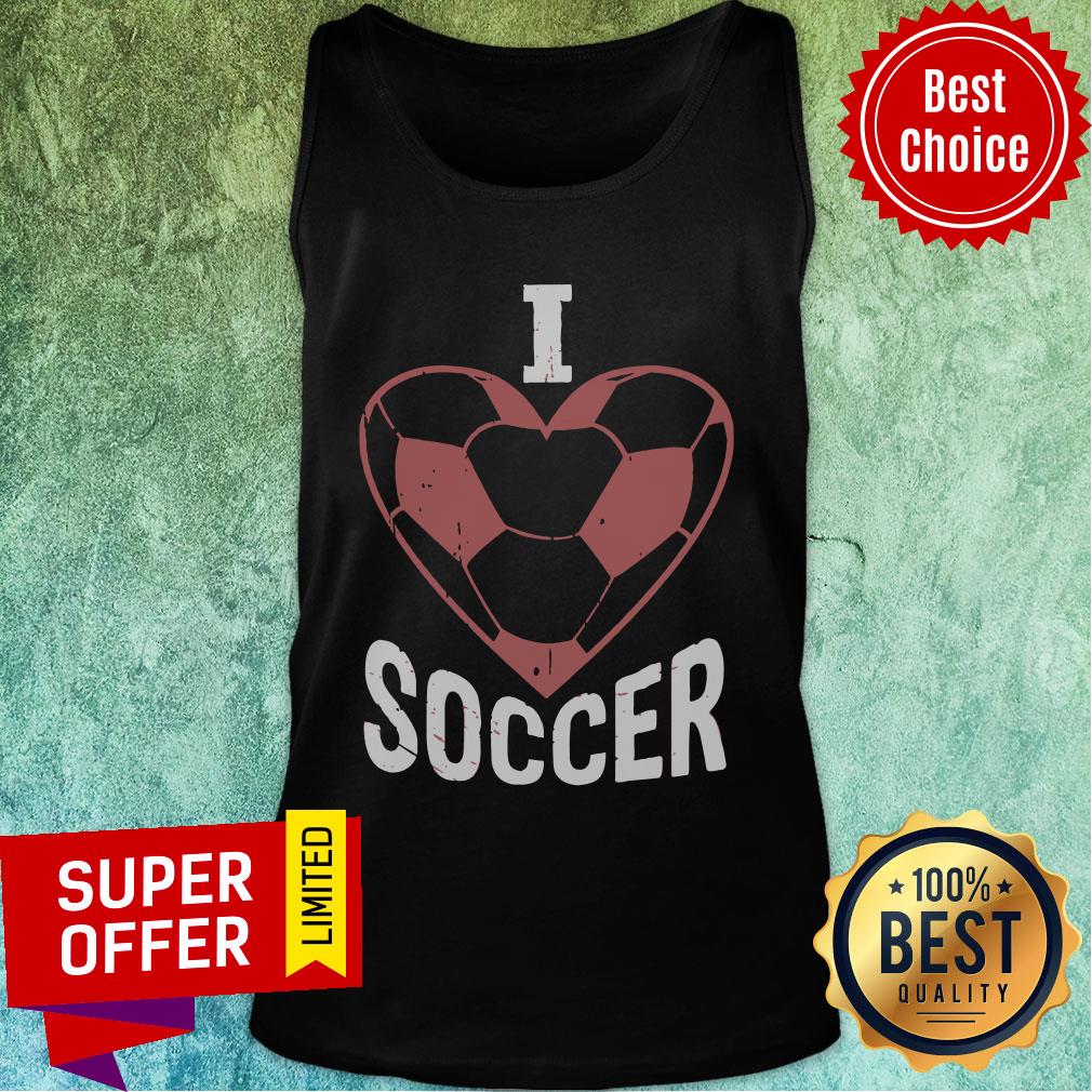 Awesome I Love Soccer Shirt - Image 4