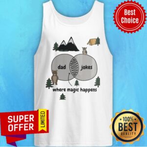 Alternative view of Dad Jokes Where Magic Happens Owl Bear Shirt