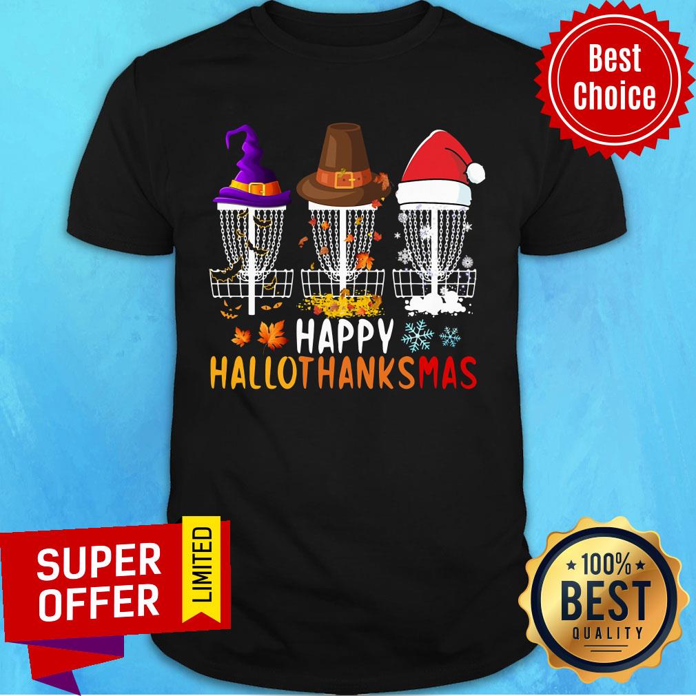 Happy Hallothanksmas Disc Golf Halloween Shirt