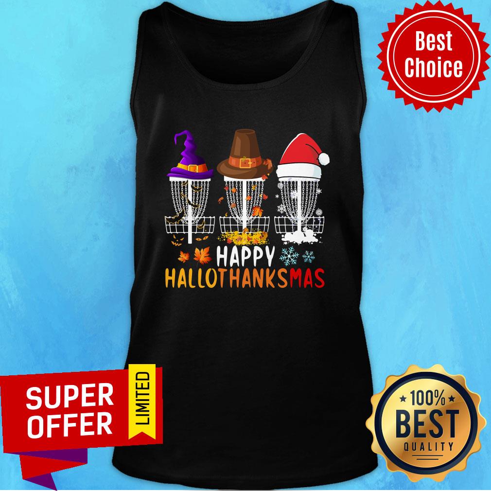 Happy Hallothanksmas Disc Golf Halloween Shirt - Image 4