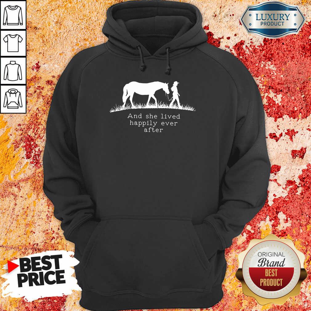 She Lived Happily Ever After Horse Shirt - Image 5