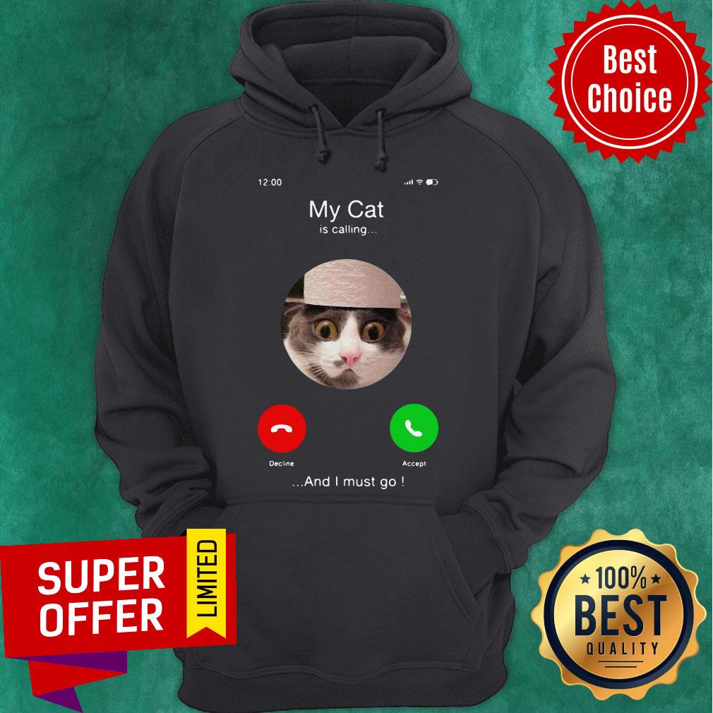 Top My Cat Is Calling And I Must Go Shirt - Image 3
