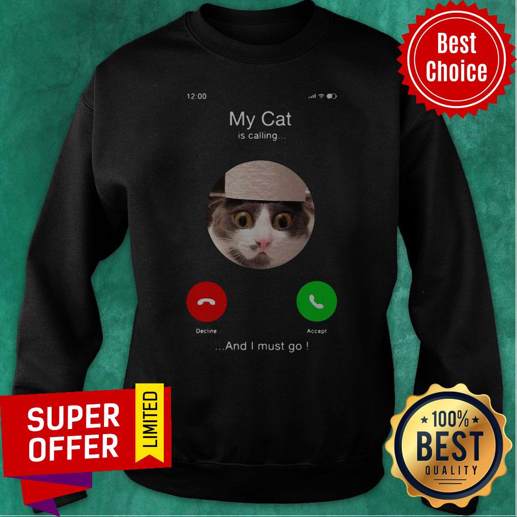 Top My Cat Is Calling And I Must Go Shirt - Image 2