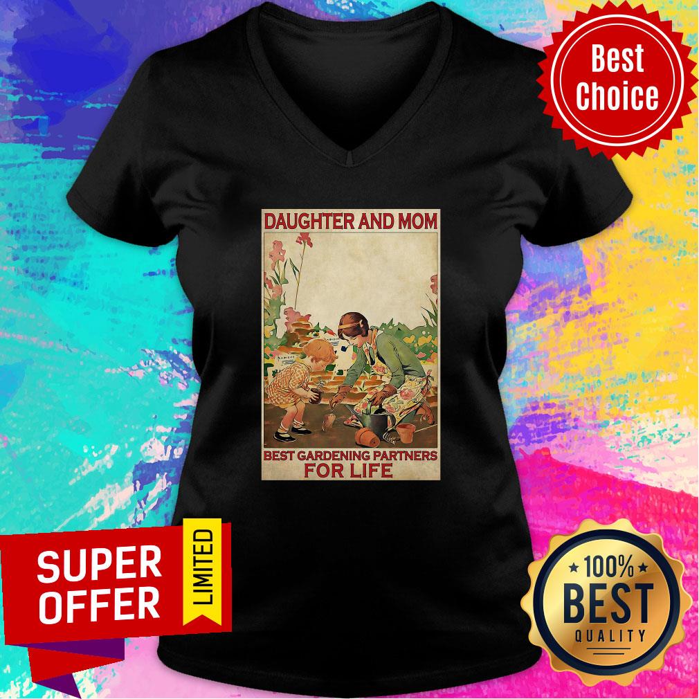 Awesome Daughter And Mom Best Gardening Partners For Life Shirt - Image 2