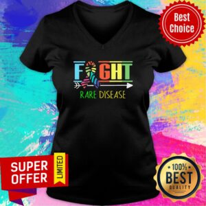 Alternative view of Awesome Fight Rare Disease Zebra Ribbon Rare Disease Day 2021 Shirt