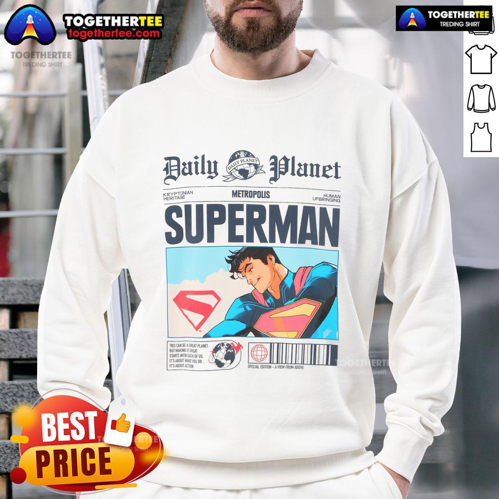 Official Daily Planet Superman Newspaper T-Shirt - Image 5